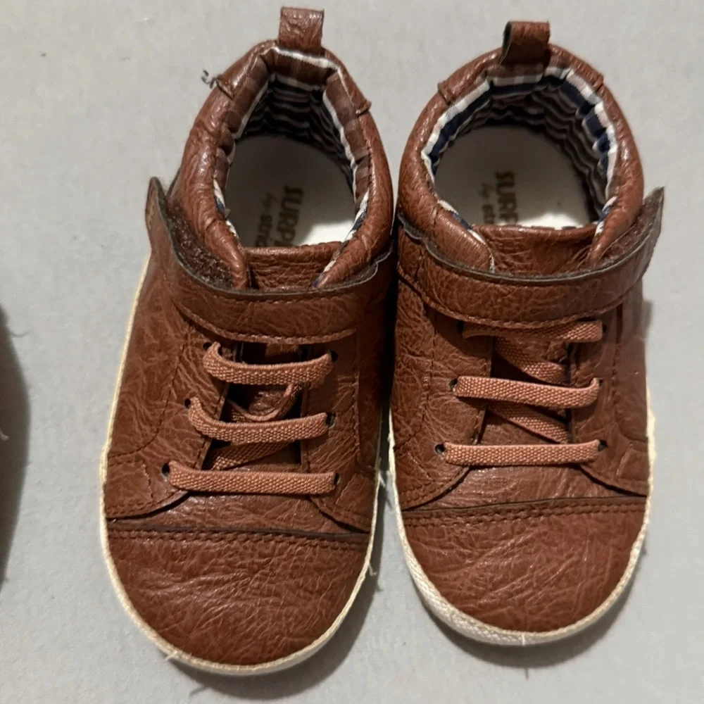 2pc 18-24month Baby Shoes Bundle - Brown